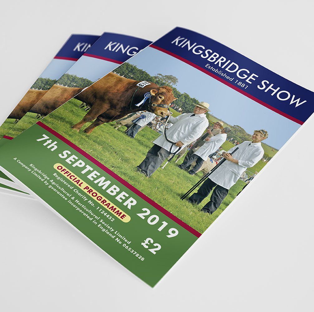 printing of local programmes for shows and events