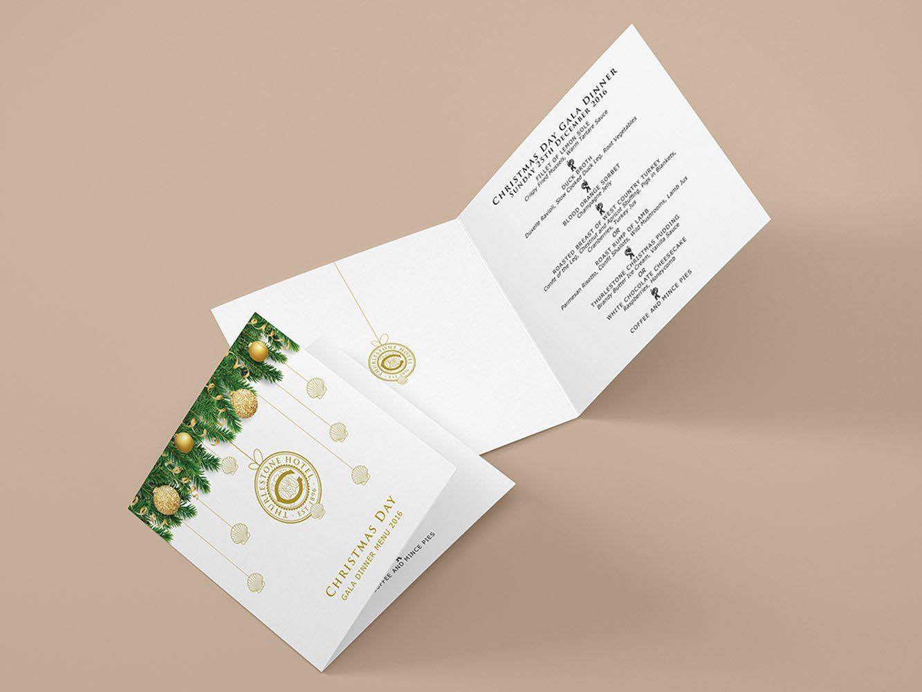 square hotel and restaurant menu design in south devon by nick walker printing