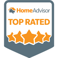 A HomeAdvisor Top Rated Logo