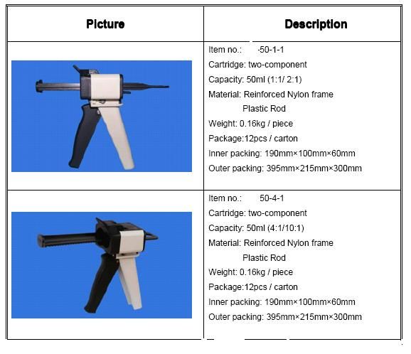 50 ml Cartridge Dimensions