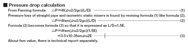 Static Mixer Pressure Drop Calculation Example