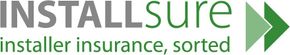 A logo for installsure that says installer insurance sorted