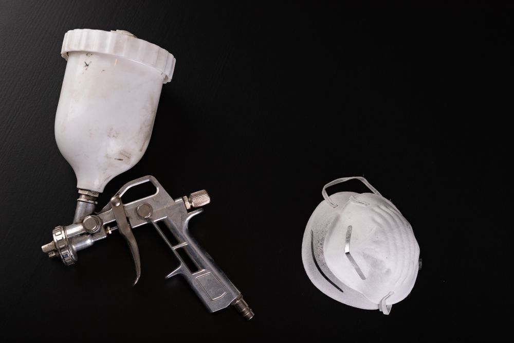 Parts of a Spray Paint and a Mask — Sure Shot Sprayer Australia in Alice Springs, NT