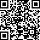 QR code with black and white squares.