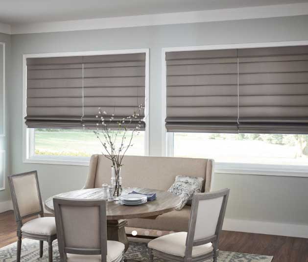 Window Shades Professional — Beautiful Dining Room With Roller Shades Installed In Belgrade, MT