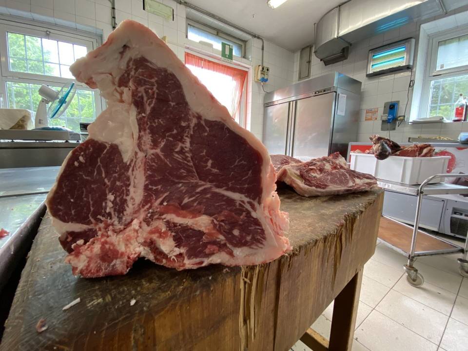bistecca fiorentina in primo piano