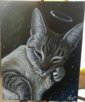 Cat Painting — Pet Grooming in Saugerties,, NY