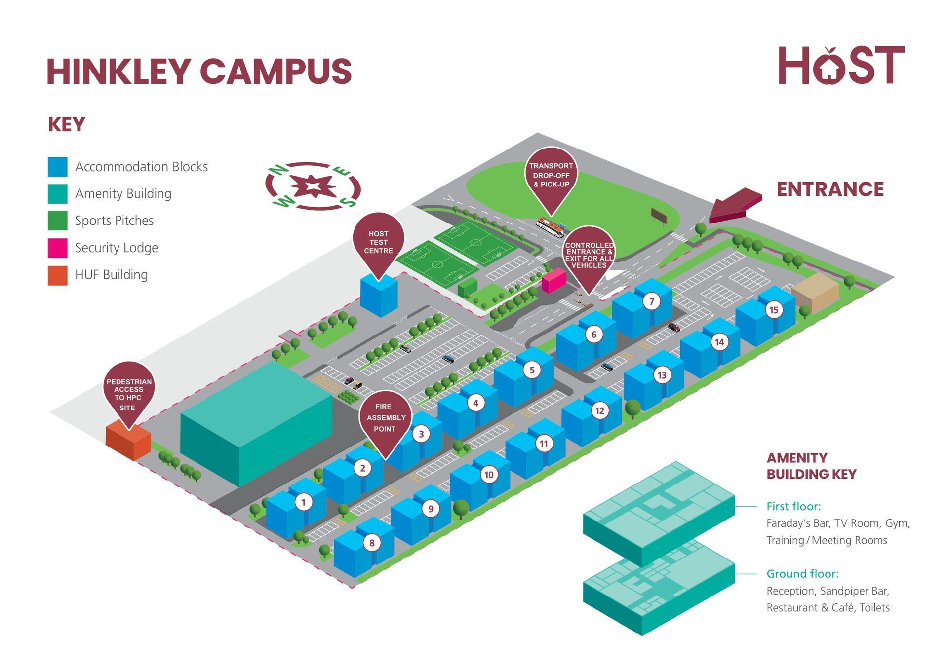 HINKLEY CAMPUS MAP