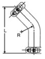 Flexmaster Pipe 45º Long Elbow