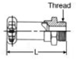 Flexmaster Tube Straight Threaded