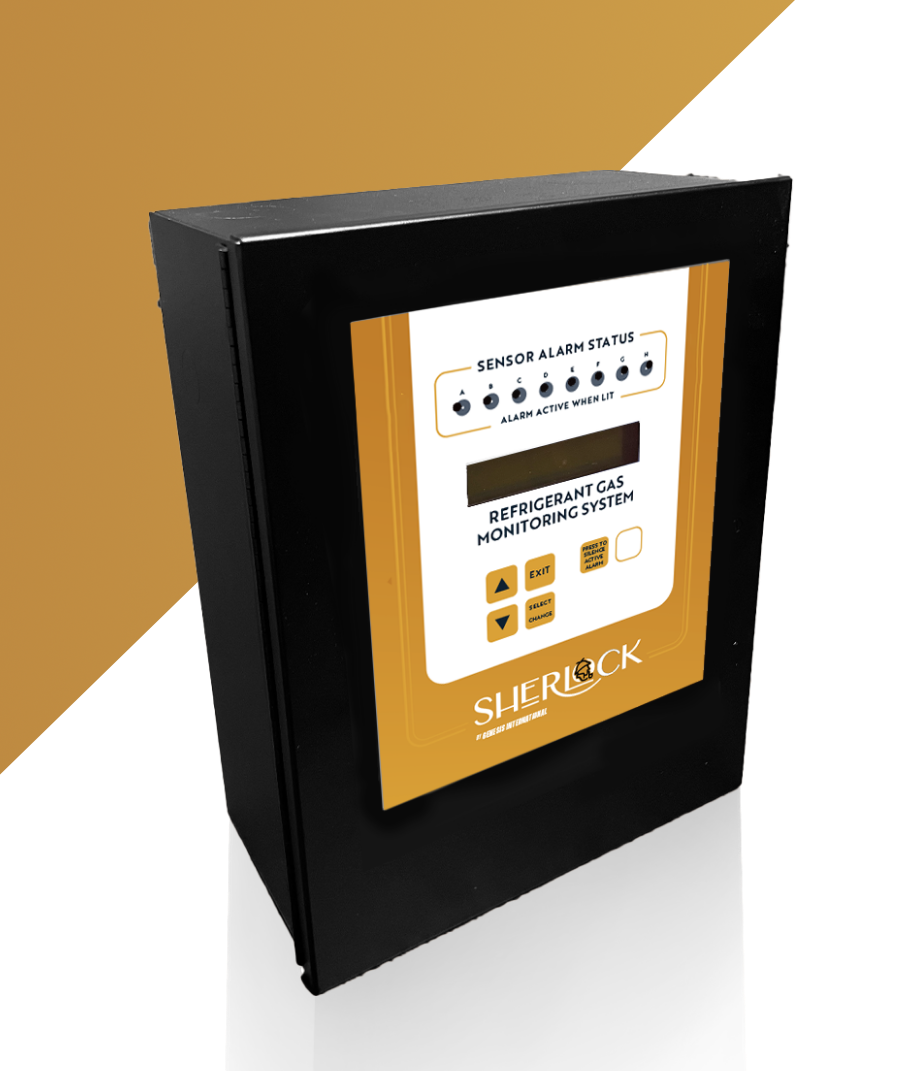 A black and gold box with a digital display on it.