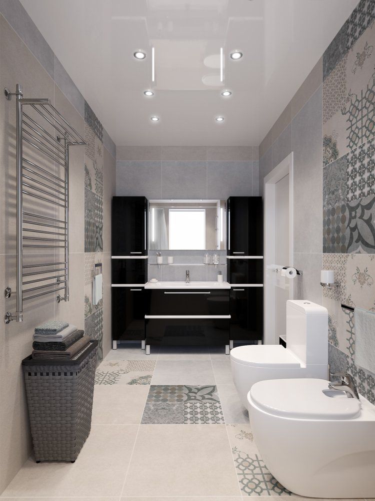 Bathroom With Wall & Floor Tiles — Bathroom Tiles in Taree, NSW