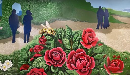 mural in florida department of health in duval. murals in jacksonville, fl. murals in florida. realistic mural. mural art. public art. 