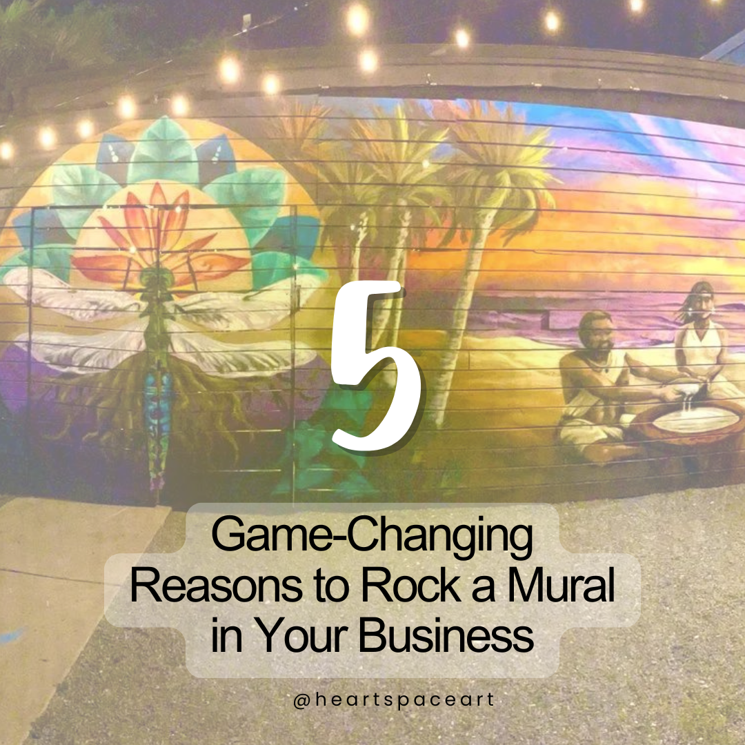 Mural at Kava & Company- San Marco - Title for 5 Game Changing Reasons to Rock a Mural