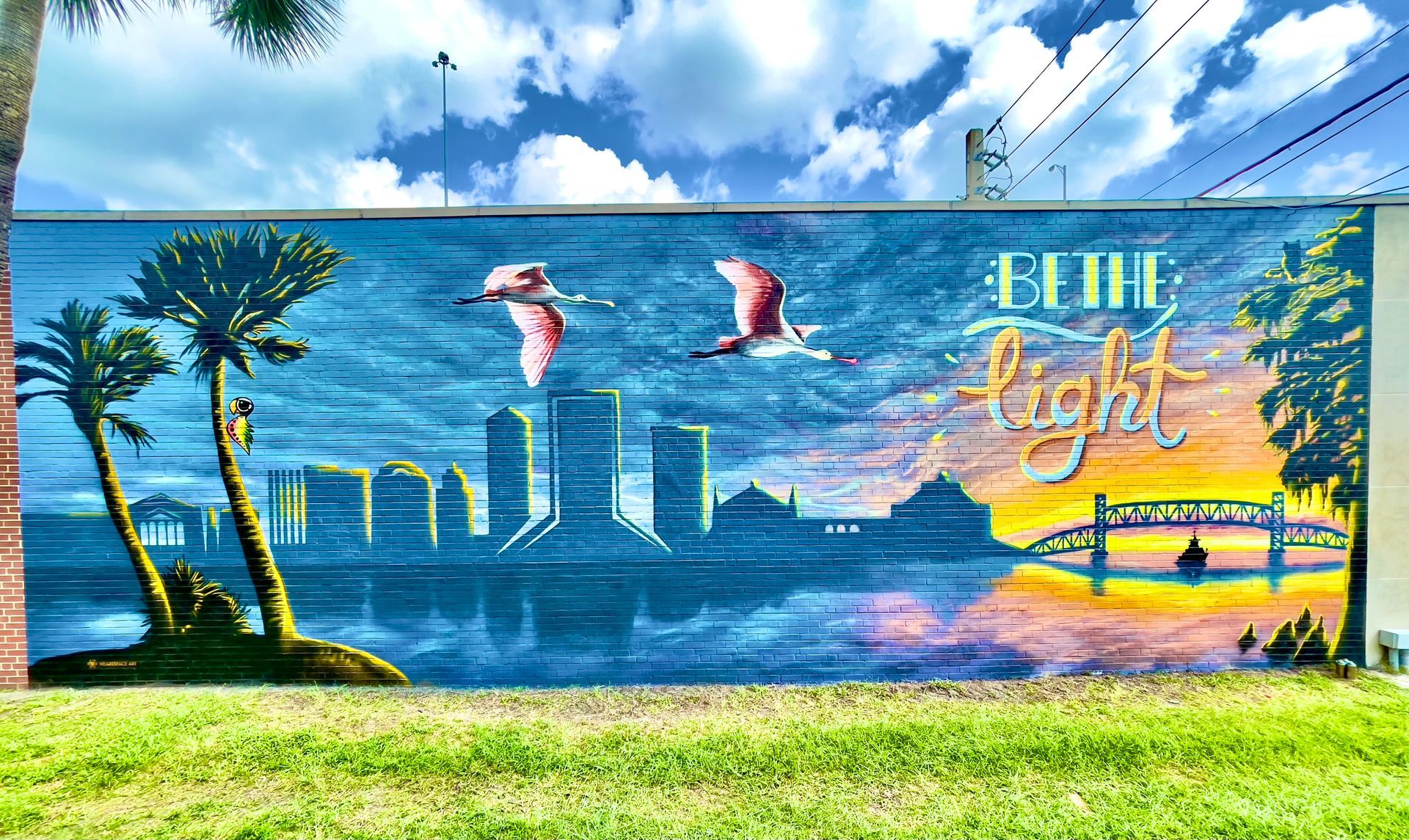 river mural. bird mural. murals in florida. realistic mural. mural art. public art. murals in jacksonville, fl. street art.