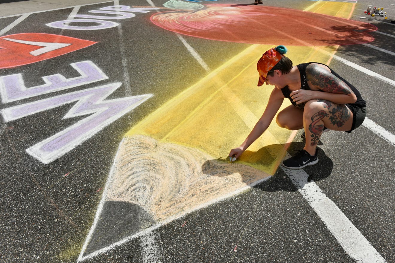 Winn-Dixie to Create a Chalk Mural | Jacksonville, FL | Heartspace Art