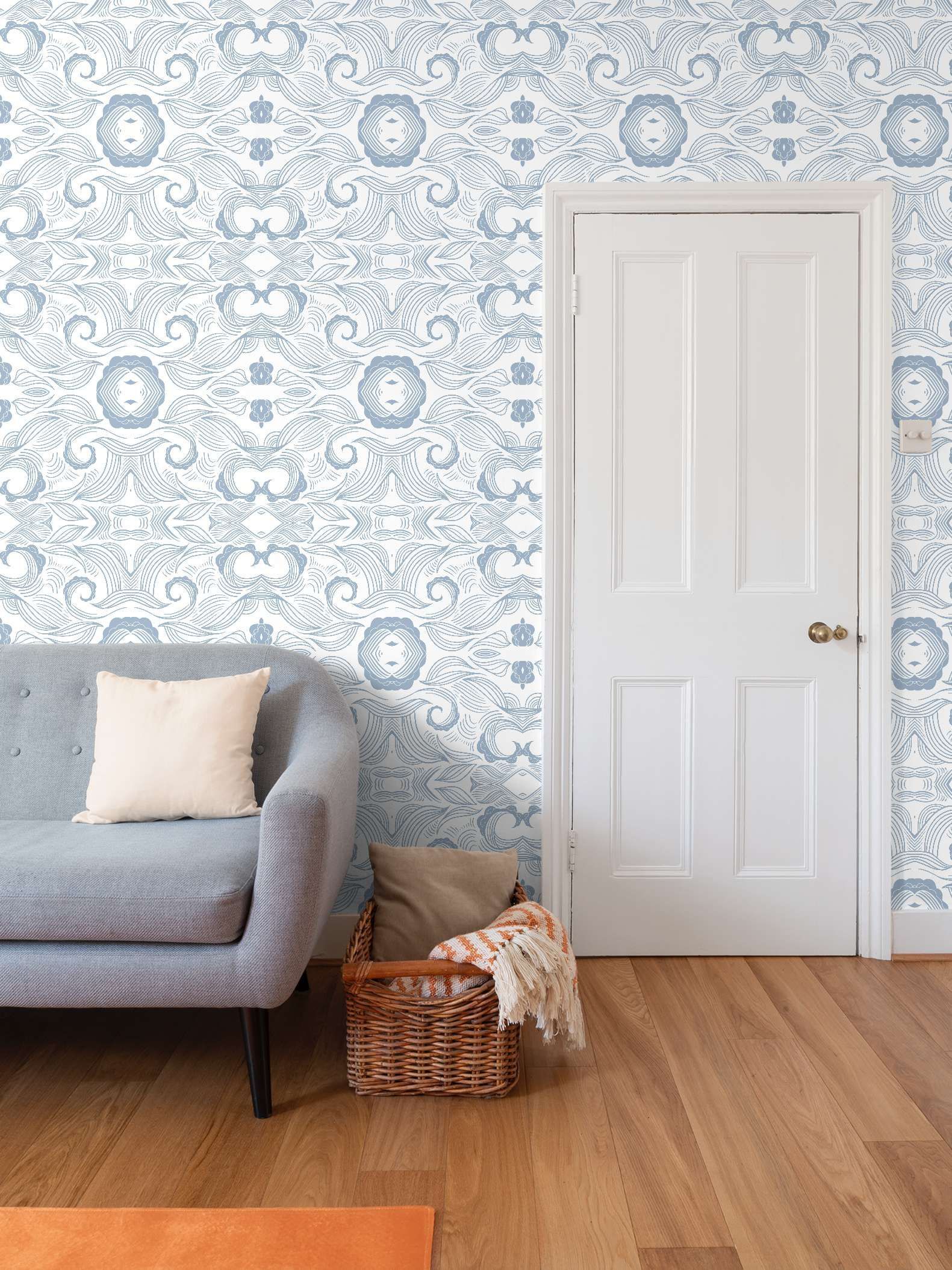 Bespoke Wall paper/custom wall paper with ocean wave patterns