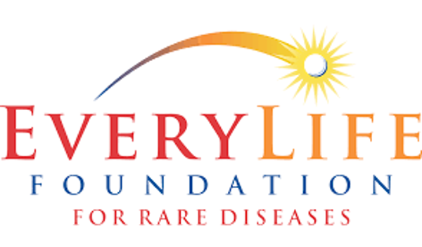 EveryLife Foundation logo: text in red and blue under a colorful arc and sun.