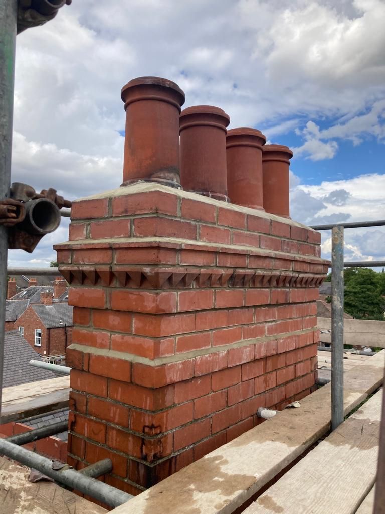 Chimney repairs by Tradex Roofing of Fleet, Hampshire