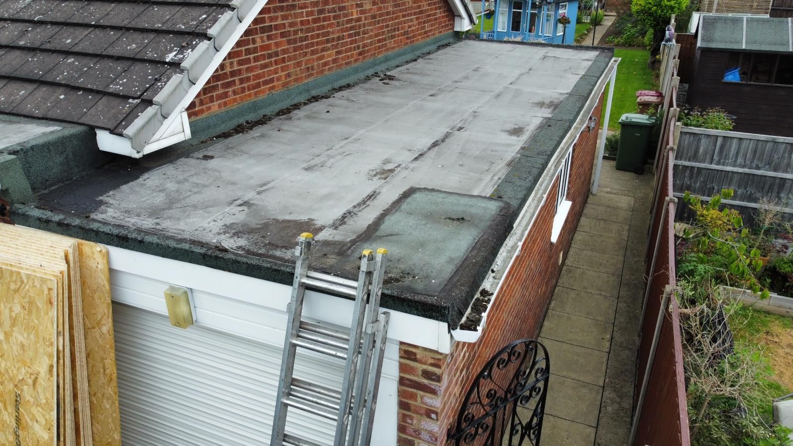 Flat Roof Before