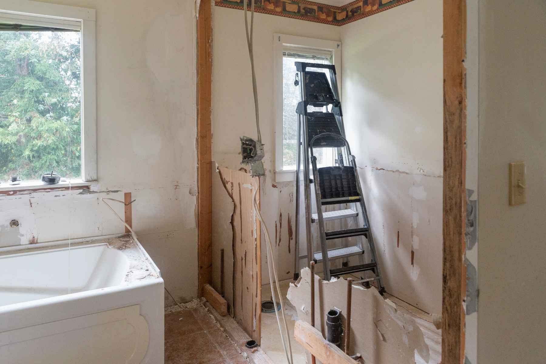demolition bathroom