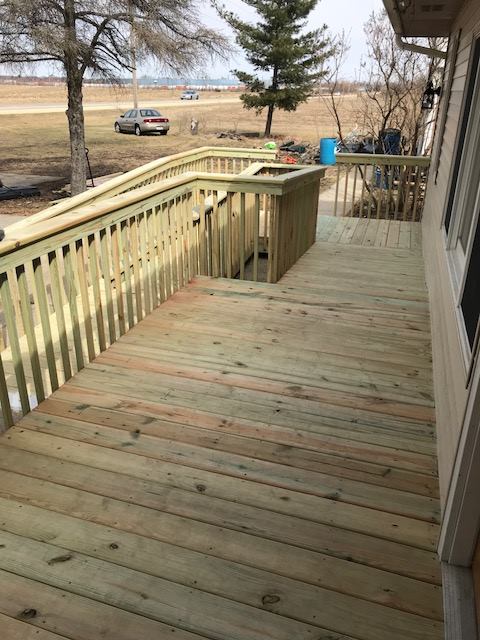 Installed House Deck — Beloit, WI — DBR Builders Inc.