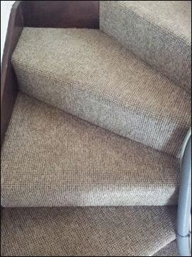 clean stair carpet