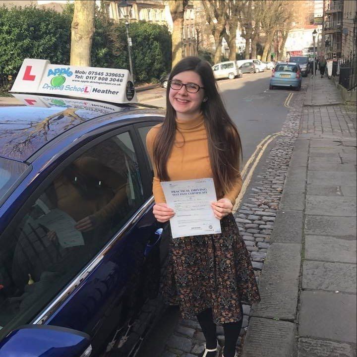 Apple Driving School - Bristol - female passed driving test