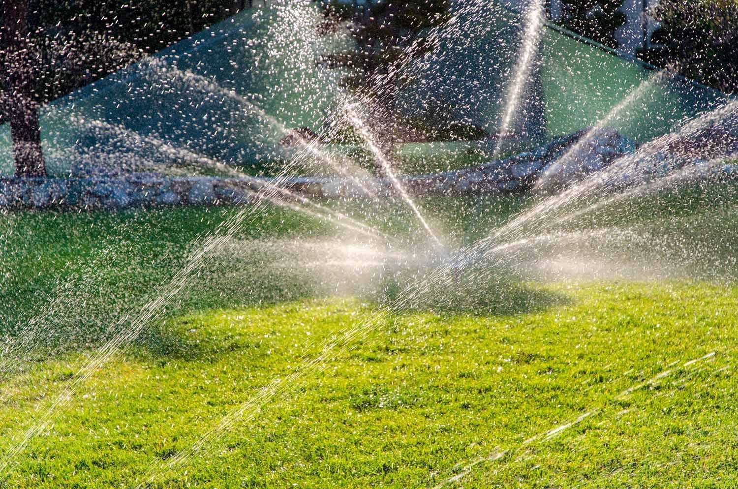 Watering System in Garden