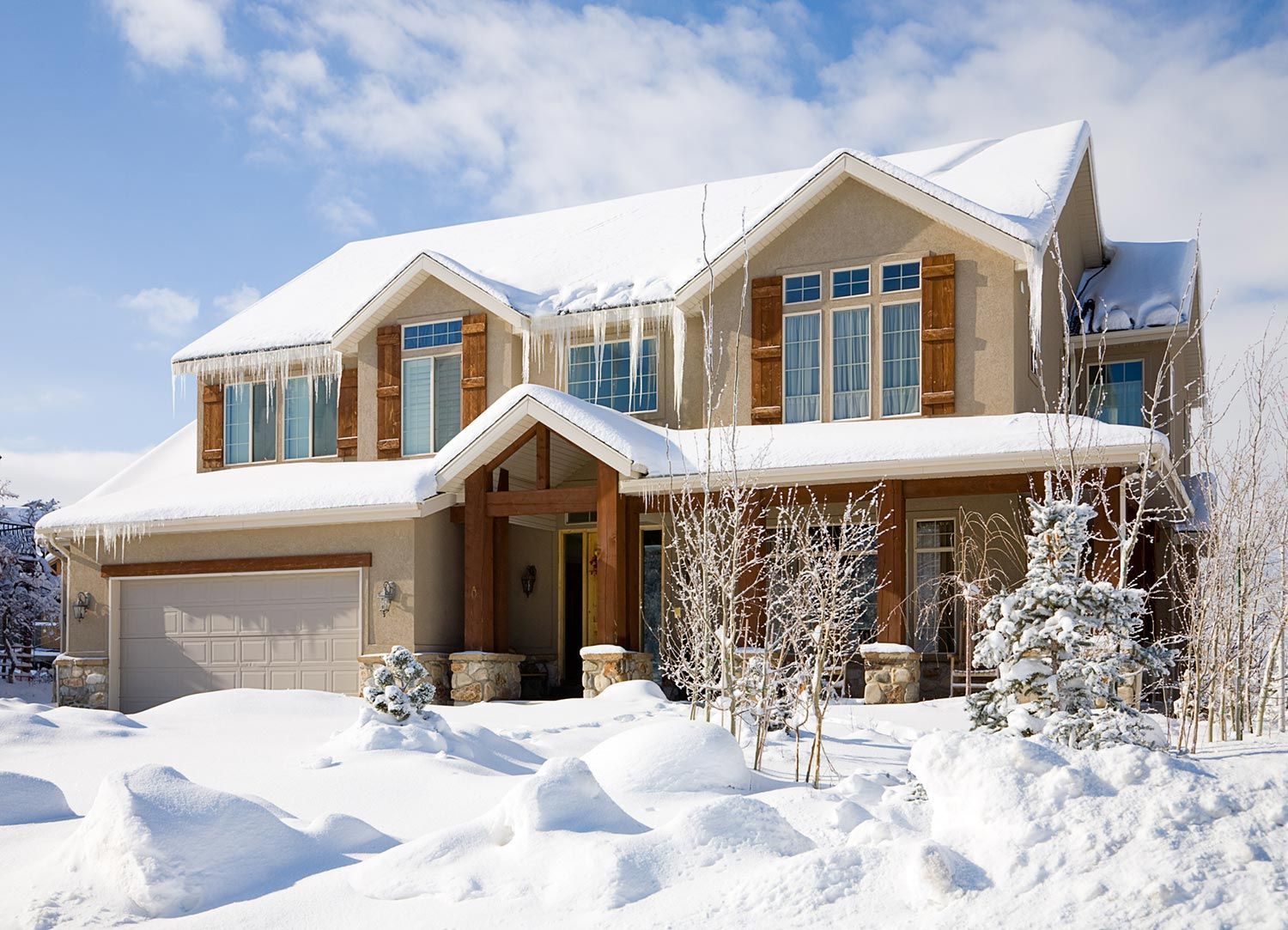 Snow in a Residential Home