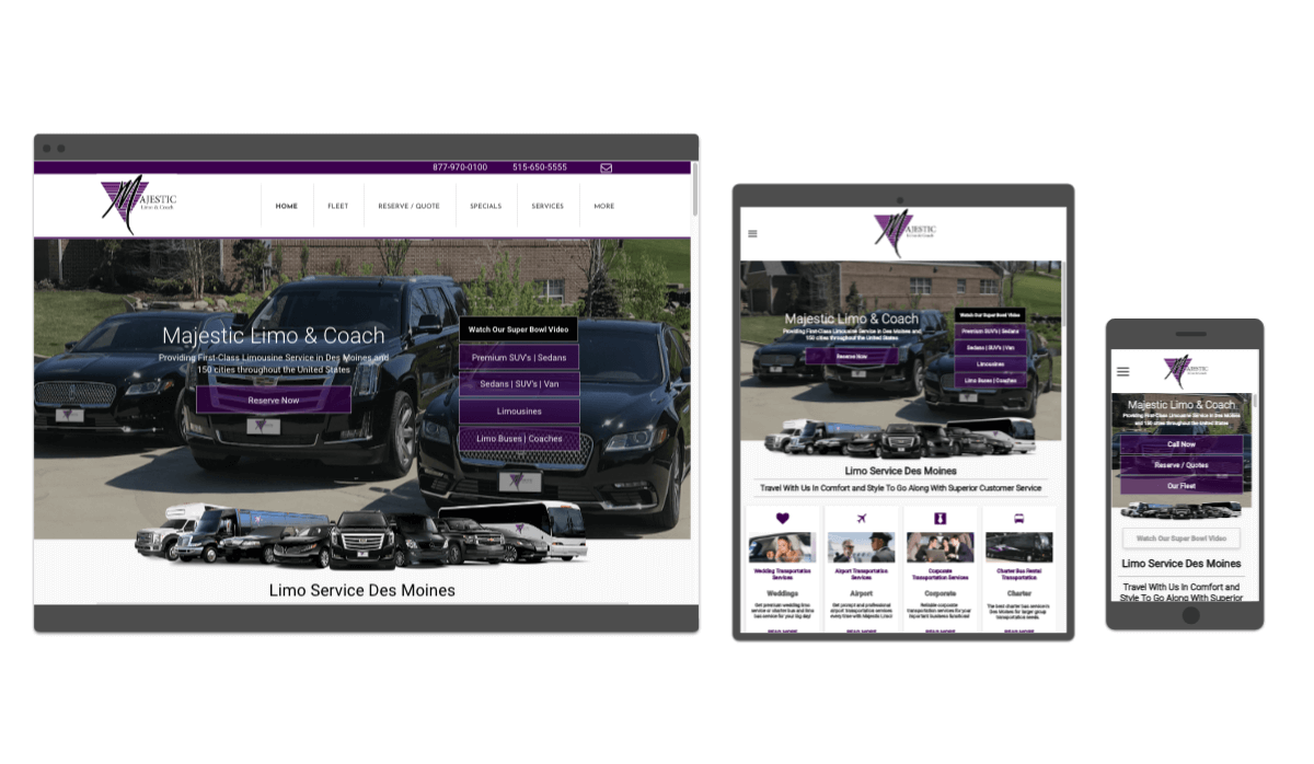 limo service website