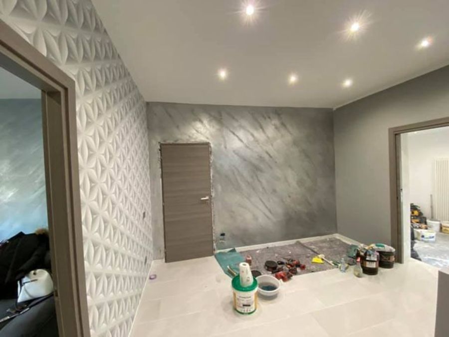 Parete con decorazioni