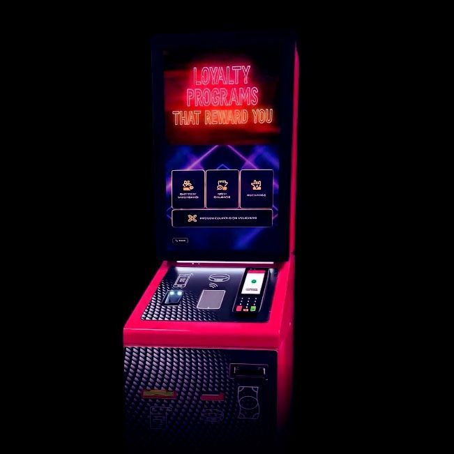 Intercard self-service arcade card kiosk at GRID Arcade The Grid Pleasant Grove Utah