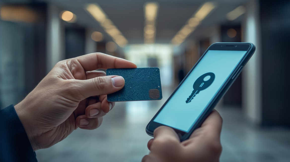 Security camera showing a masked person in a room, highlighted by a red box.