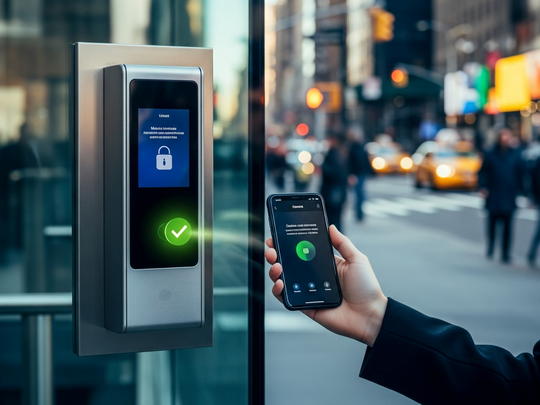 Avigilon Alta access control reader installed at NYC business