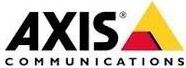 The Axis Communications logo: black text and a yellow/red triangle.