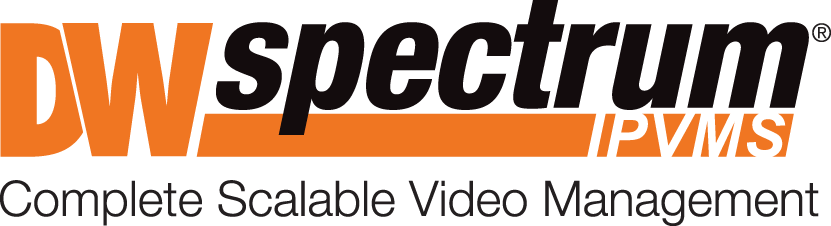 DW spectrum IPVMS logo in orange and black with