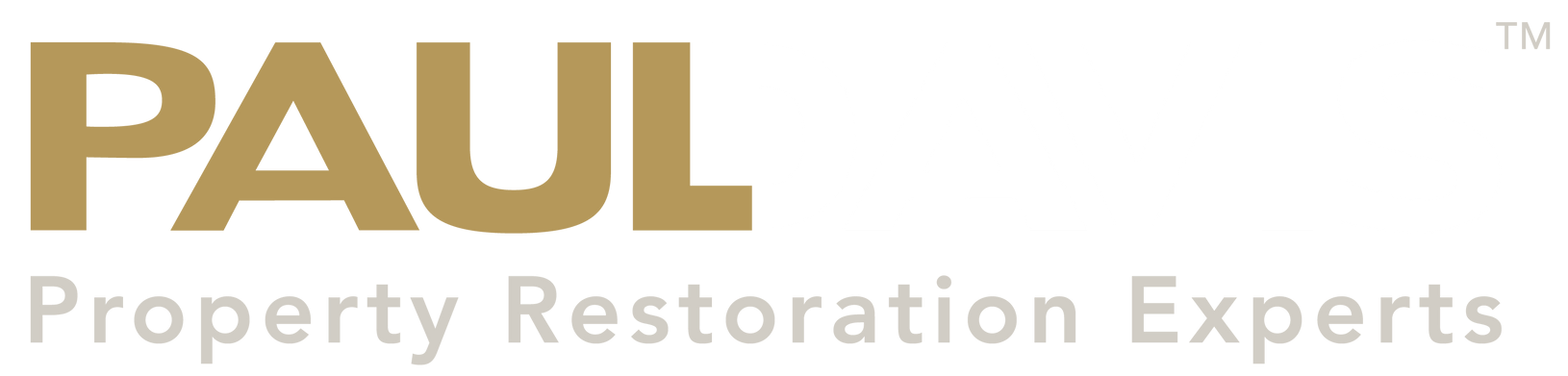 Paul Davis property restoration experts logo on a white background