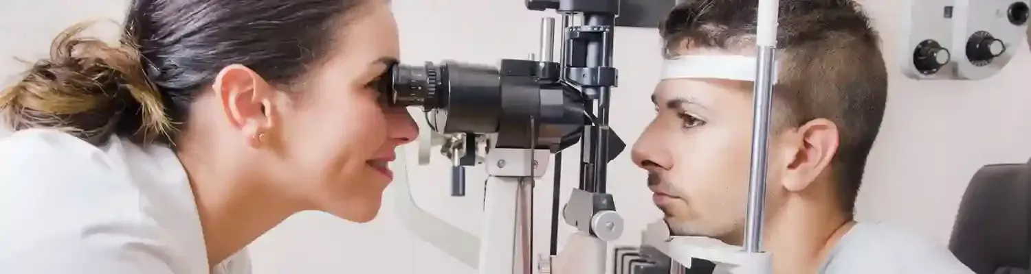 Friendly pediatric eye exam for children at South Shore Eye Associates