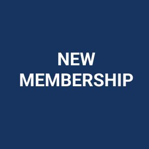 A blue background with the words `` new membership '' written on it.