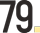 79 in black numerals, small yellow square to the right.