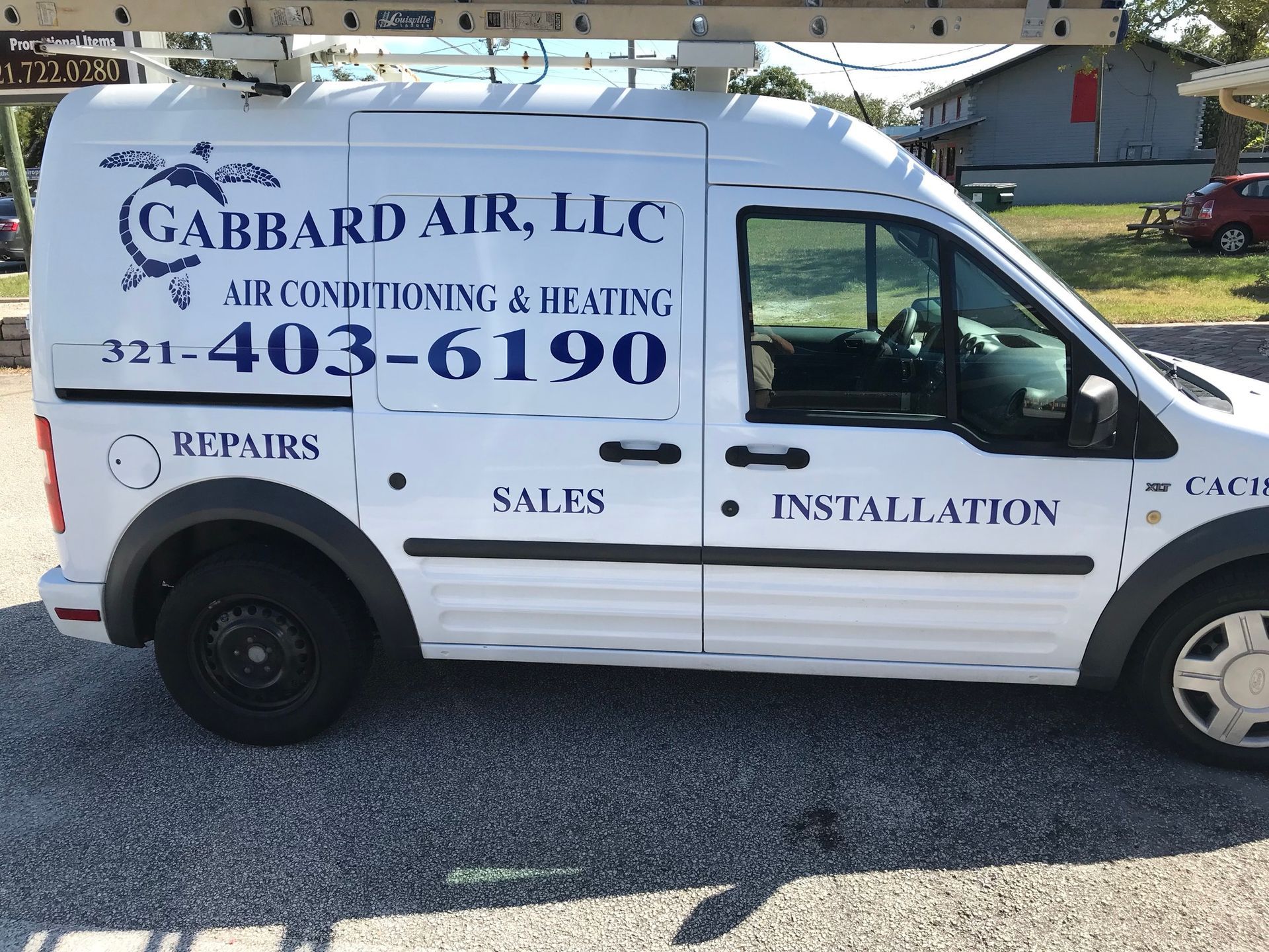 A white van for gabbard air llc air conditioning and heating