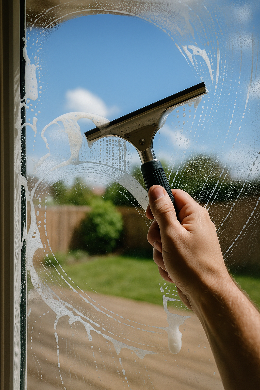 Interior window cleaning