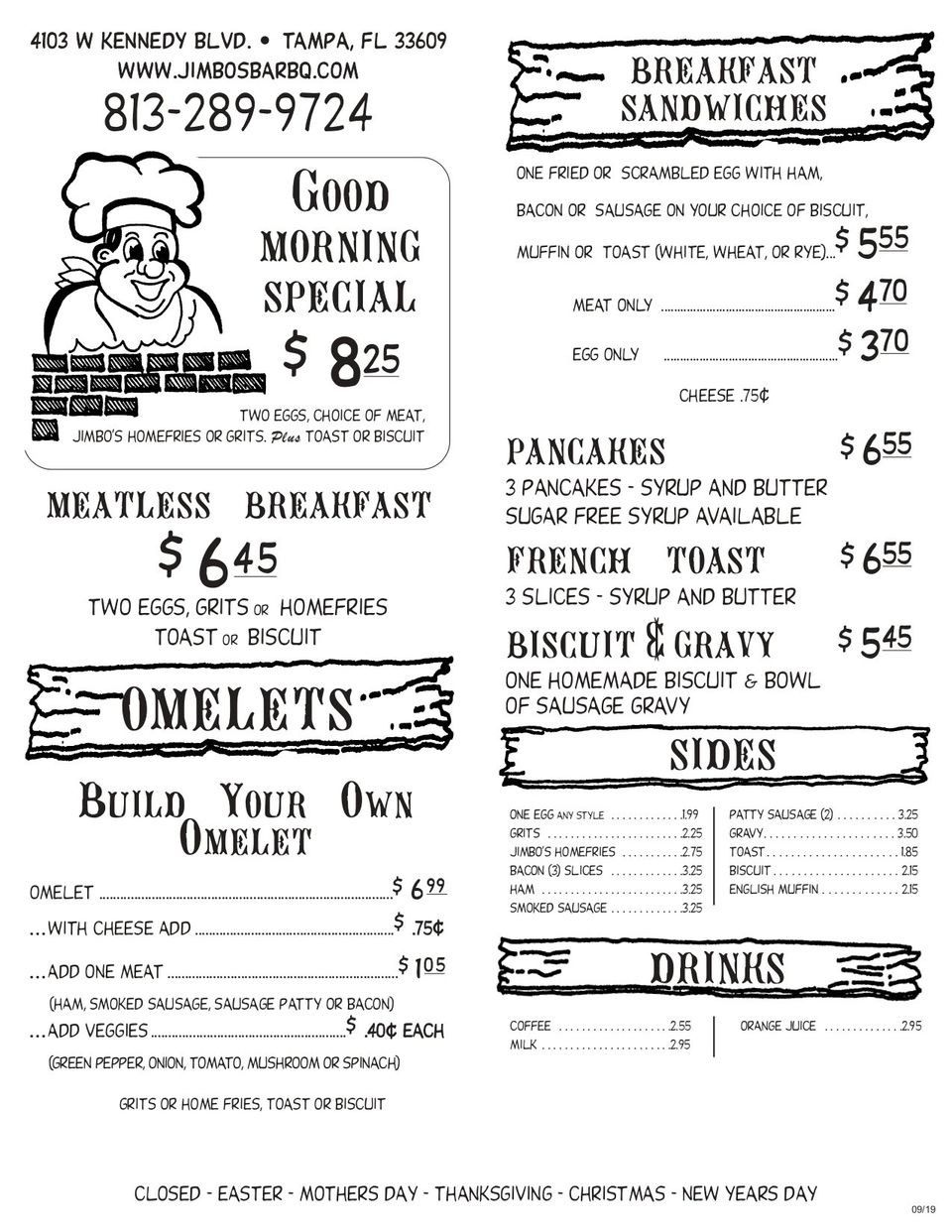 Restaurant Tampa, FL Jimbo's Pit Bar BQ