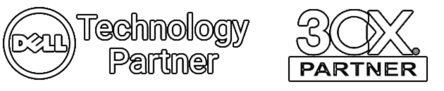 Logos for Dell Technology Partner and 3CX Partner.