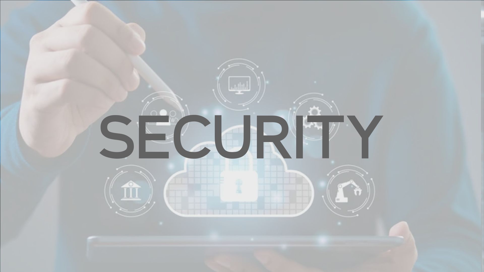 Person holding a tablet with 