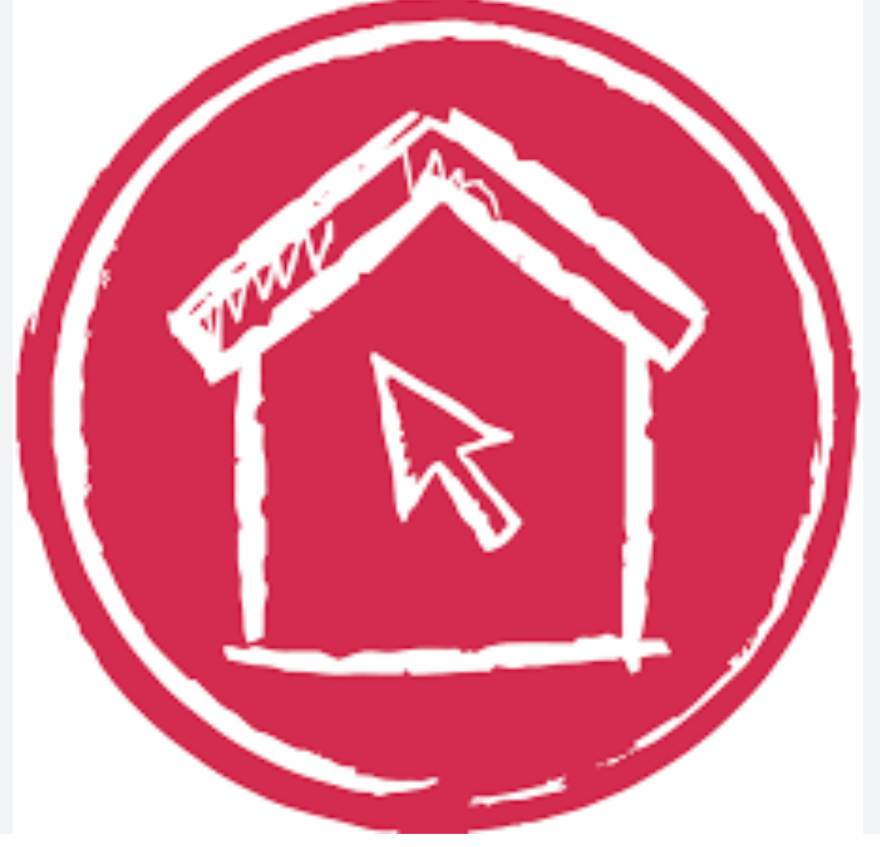 Un dessin d'une maison avec une flèche pointant vers elle