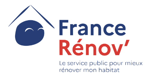 A logo for france renov ' le service public pour mieux renover mon habitat