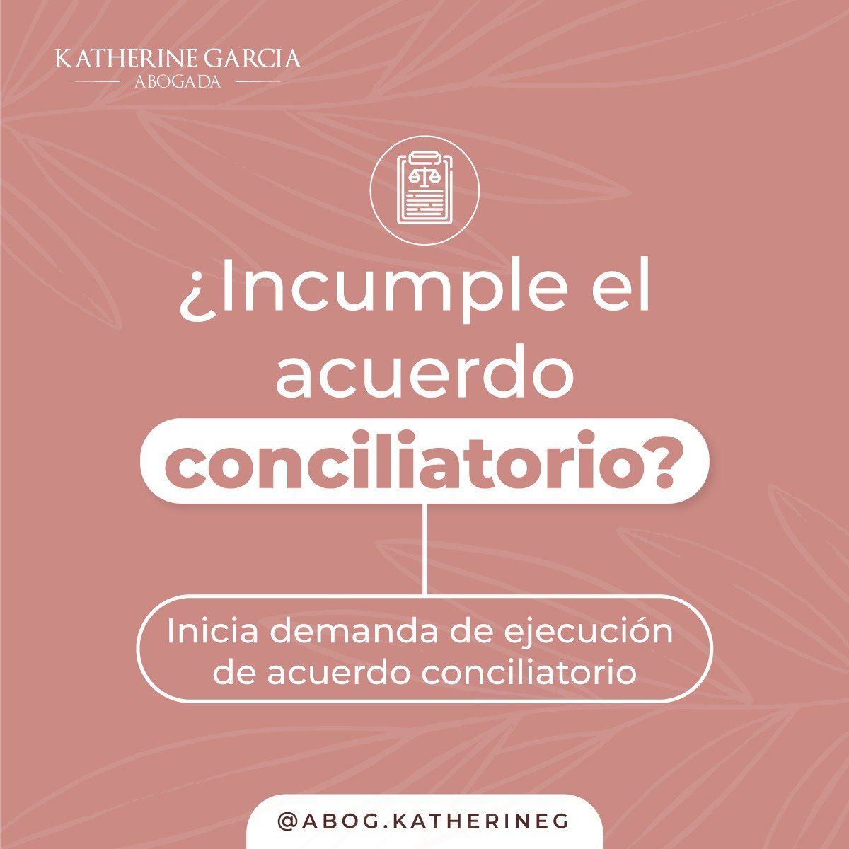 ABOGADA KATHERINE GARCÍA