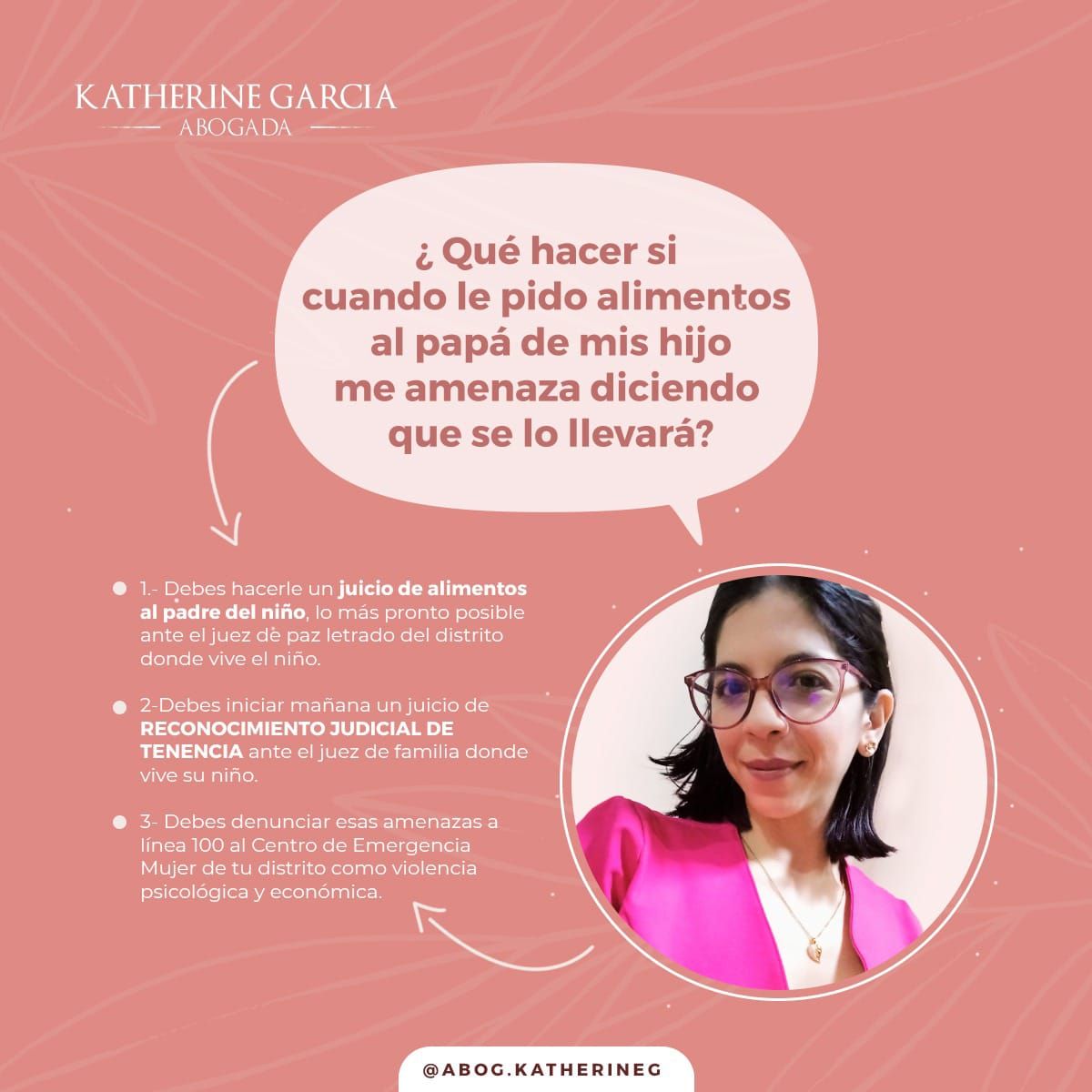ABOGADA KATHERINE GARCÍA